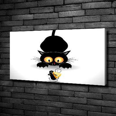 Tableau photo sur toile Chat et souris