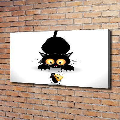 Tableau photo sur toile Chat et souris