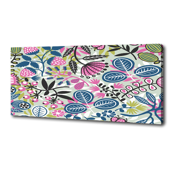 Tableau imprimé sur toile Fleurs d'ornement