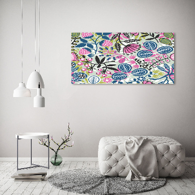 Tableau imprimé sur toile Fleurs d'ornement