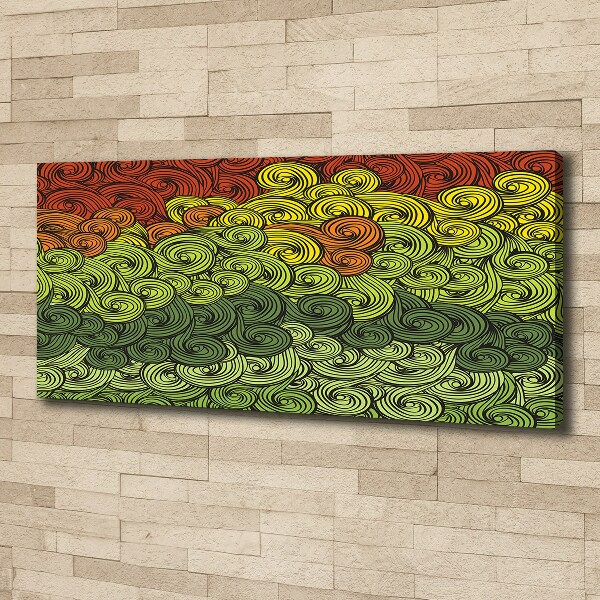 Tableau photo sur toile Vagues colorées