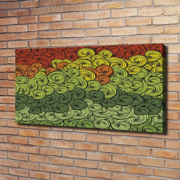 Tableau photo sur toile Vagues colorées