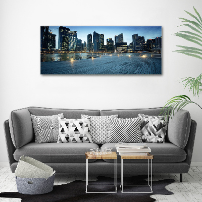 Tableau photo sur toile Singapour de nuit