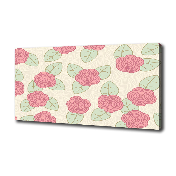Tableau toile imprimée Roses