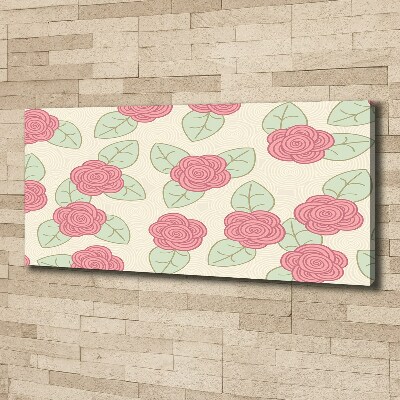 Tableau toile imprimée Roses