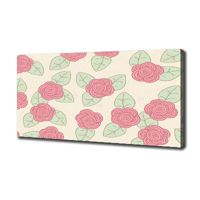 Tableau toile imprimée Roses