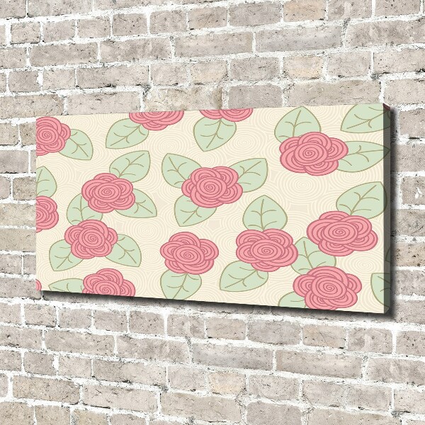 Tableau toile imprimée Roses