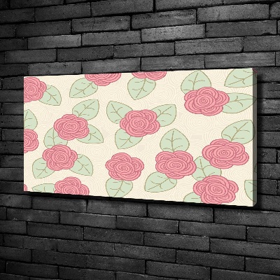 Tableau toile imprimée Roses