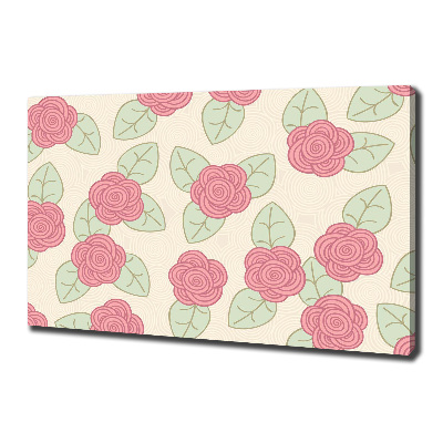 Tableau toile imprimée Roses