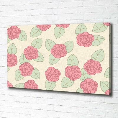 Tableau toile imprimée Roses