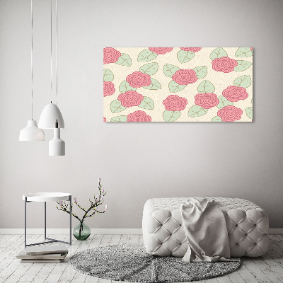 Tableau toile imprimée Roses