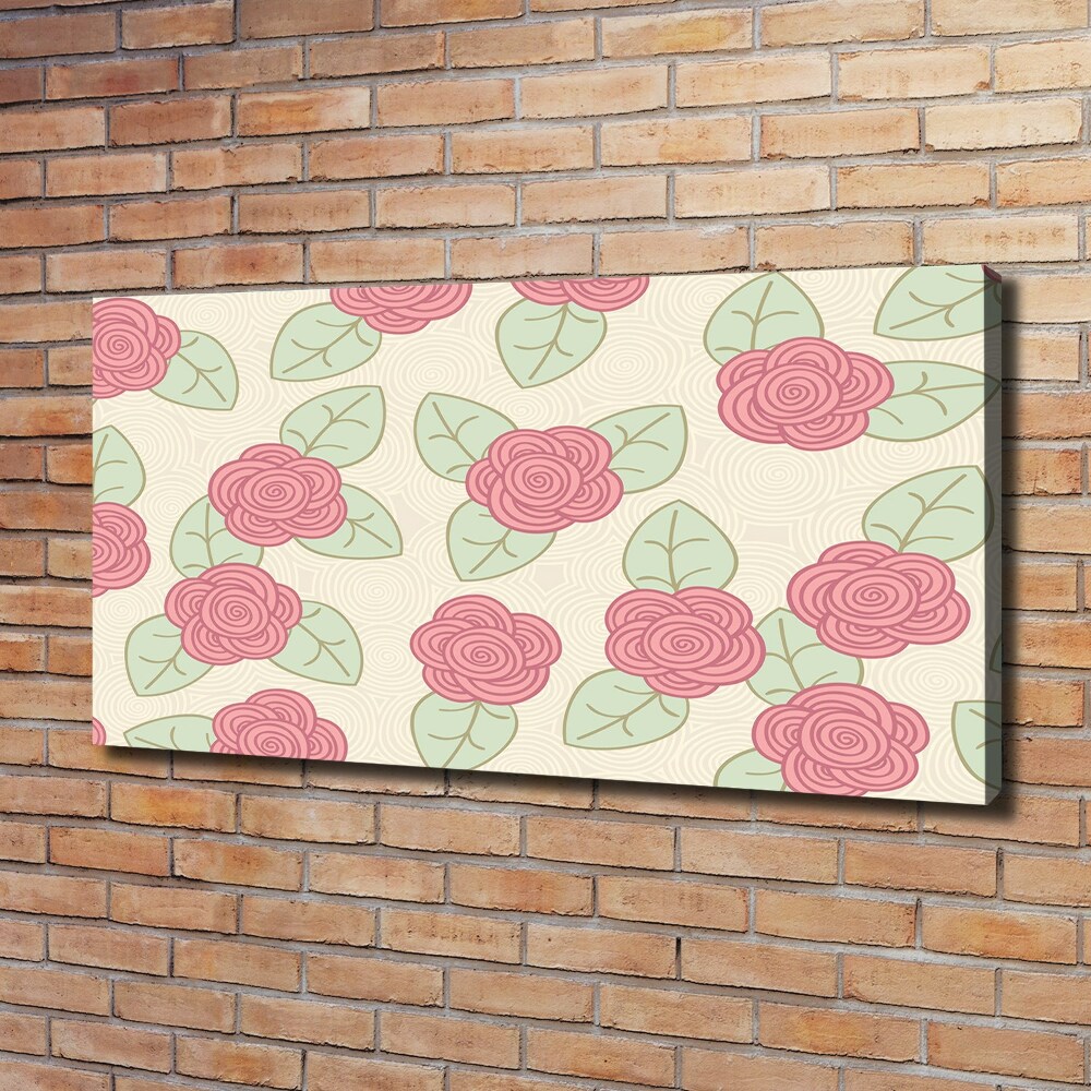 Tableau toile imprimée Roses