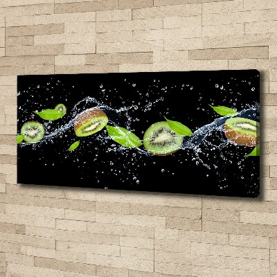 Tableau imprimé sur toile Kiwis et eau