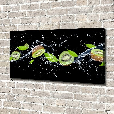 Tableau imprimé sur toile Kiwis et eau