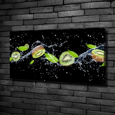 Tableau imprimé sur toile Kiwis et eau