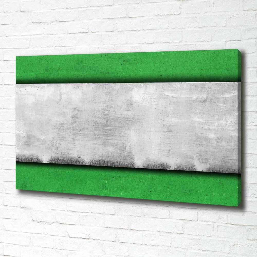 Tableau sur toile Mur vert