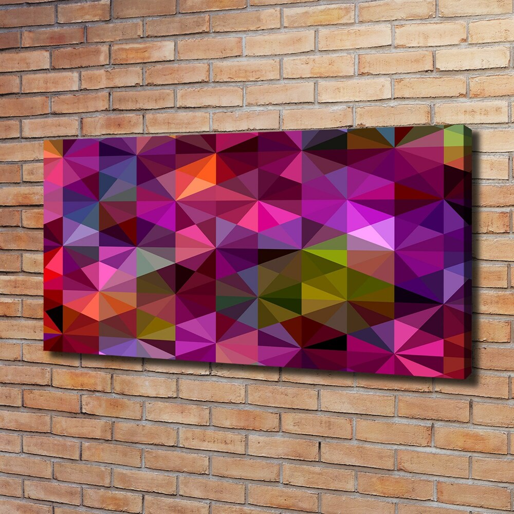 Tableau imprimé sur toile Abstraction colorée en 3D