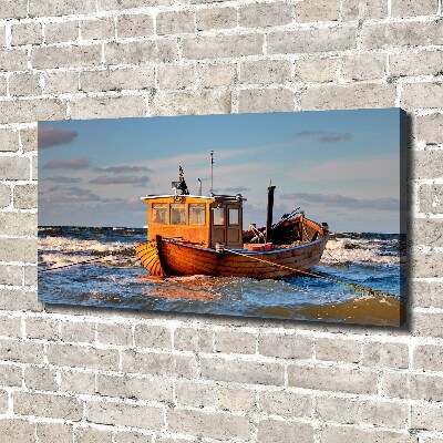 Tableau sur toile Bateau de pêche