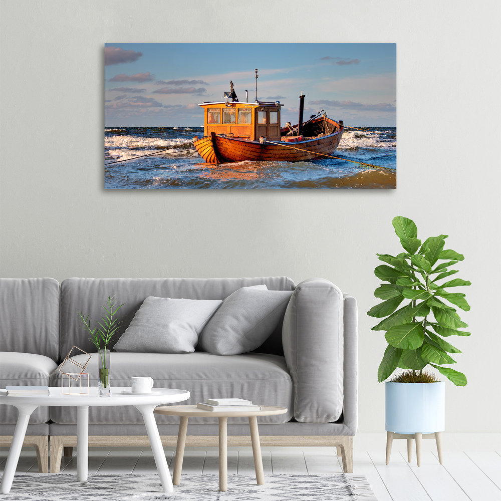 Tableau sur toile Bateau de pêche