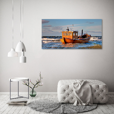 Tableau sur toile Bateau de pêche