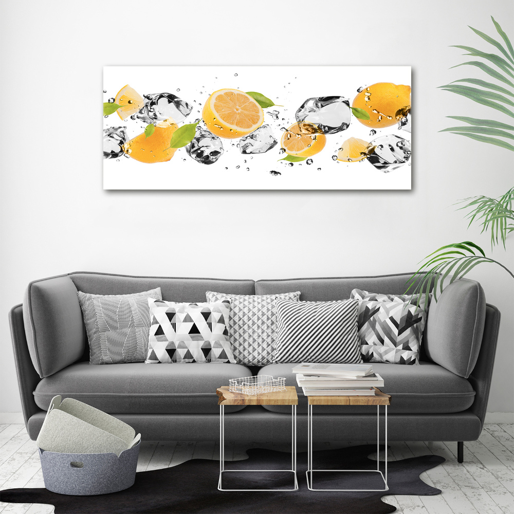 Tableau mural sur toile Citron et eau