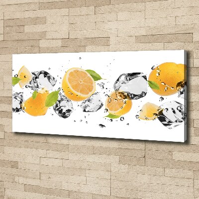 Tableau mural sur toile Citron et eau