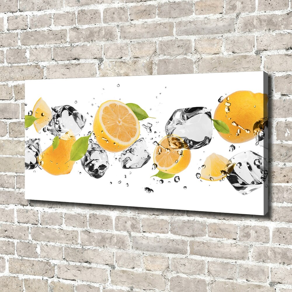 Tableau mural sur toile Citron et eau