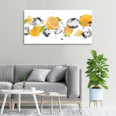 Tableau mural sur toile Citron et eau