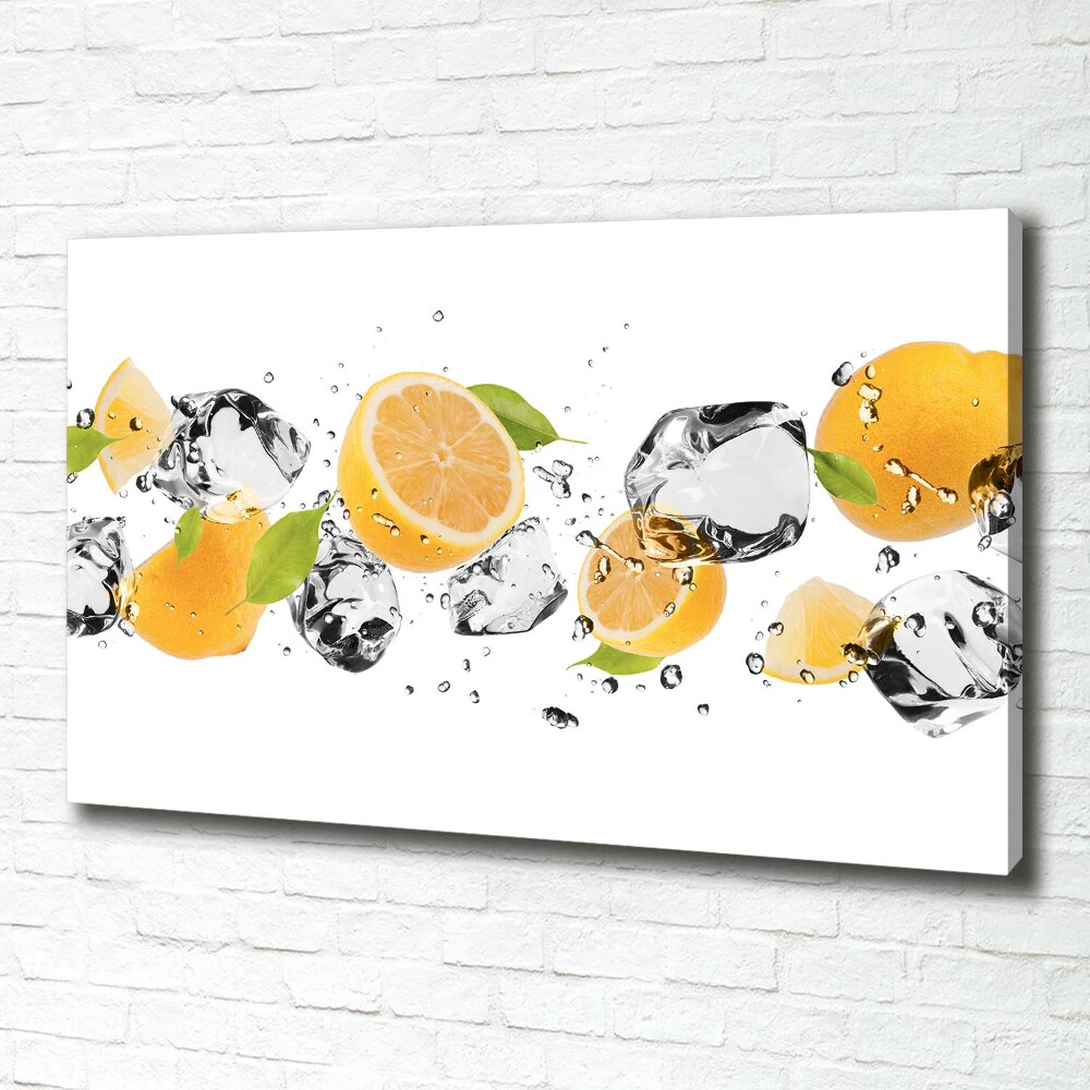 Tableau mural sur toile Citron et eau