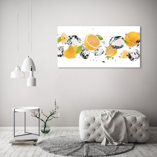 Tableau mural sur toile Citron et eau