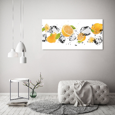 Tableau mural sur toile Citron et eau