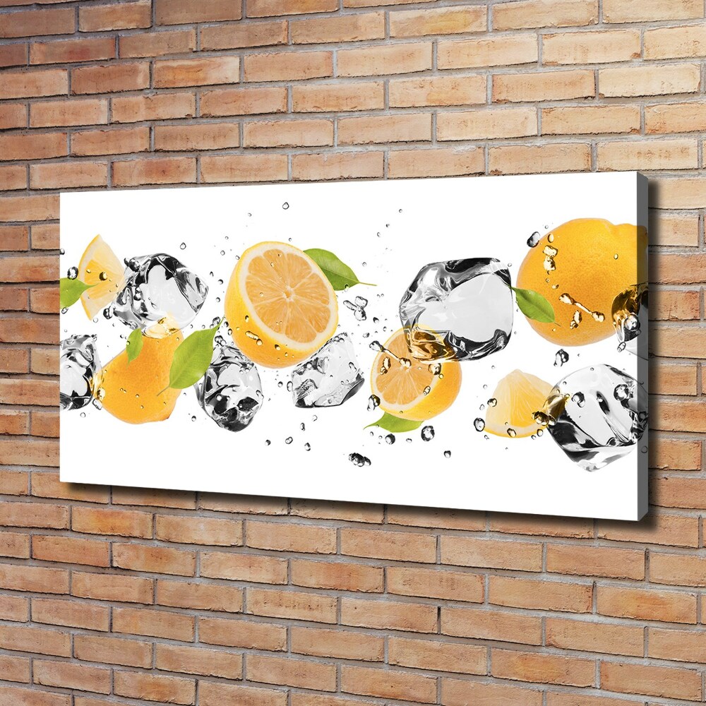 Tableau mural sur toile Citron et eau