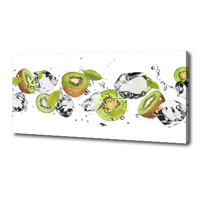 Tableau toile imprimée Kiwis et eau