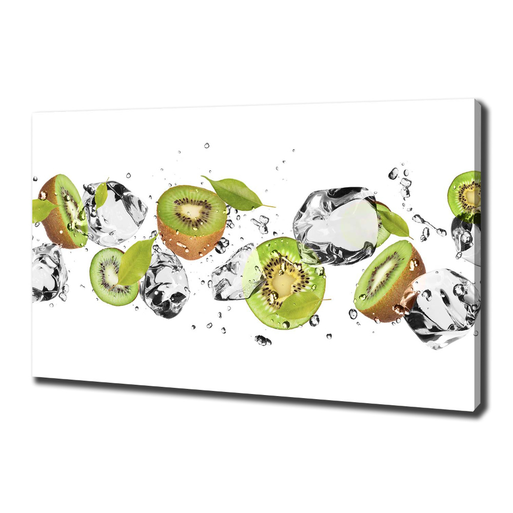 Tableau toile imprimée Kiwis et eau