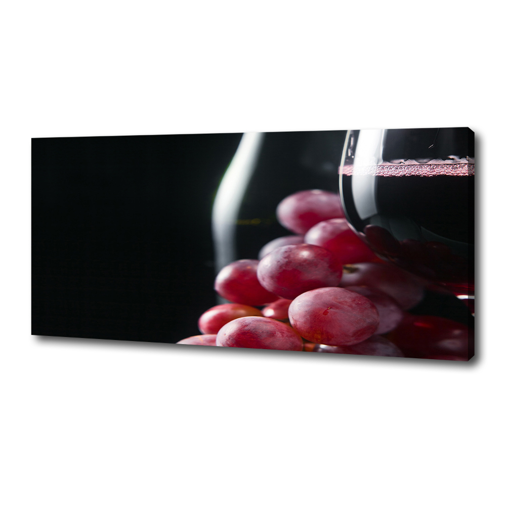 Tableau photo sur toile Raisins et vin