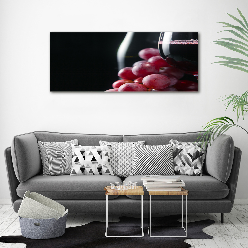 Tableau photo sur toile Raisins et vin