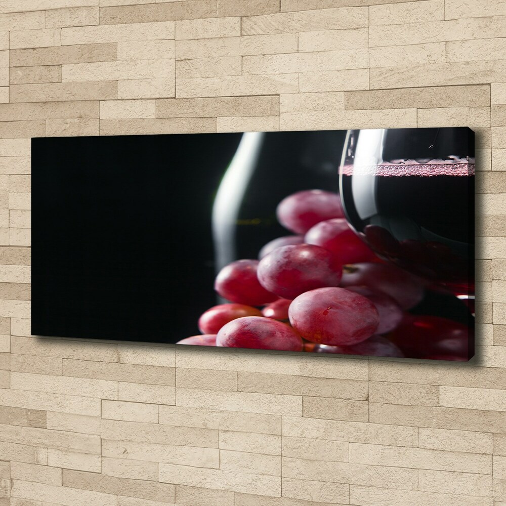 Tableau photo sur toile Raisins et vin