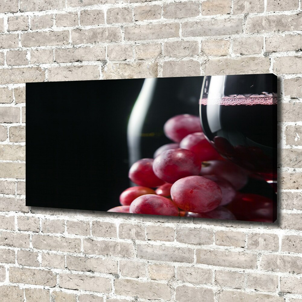 Tableau photo sur toile Raisins et vin