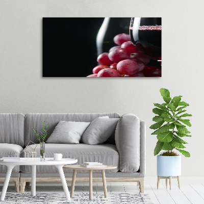 Tableau photo sur toile Raisins et vin