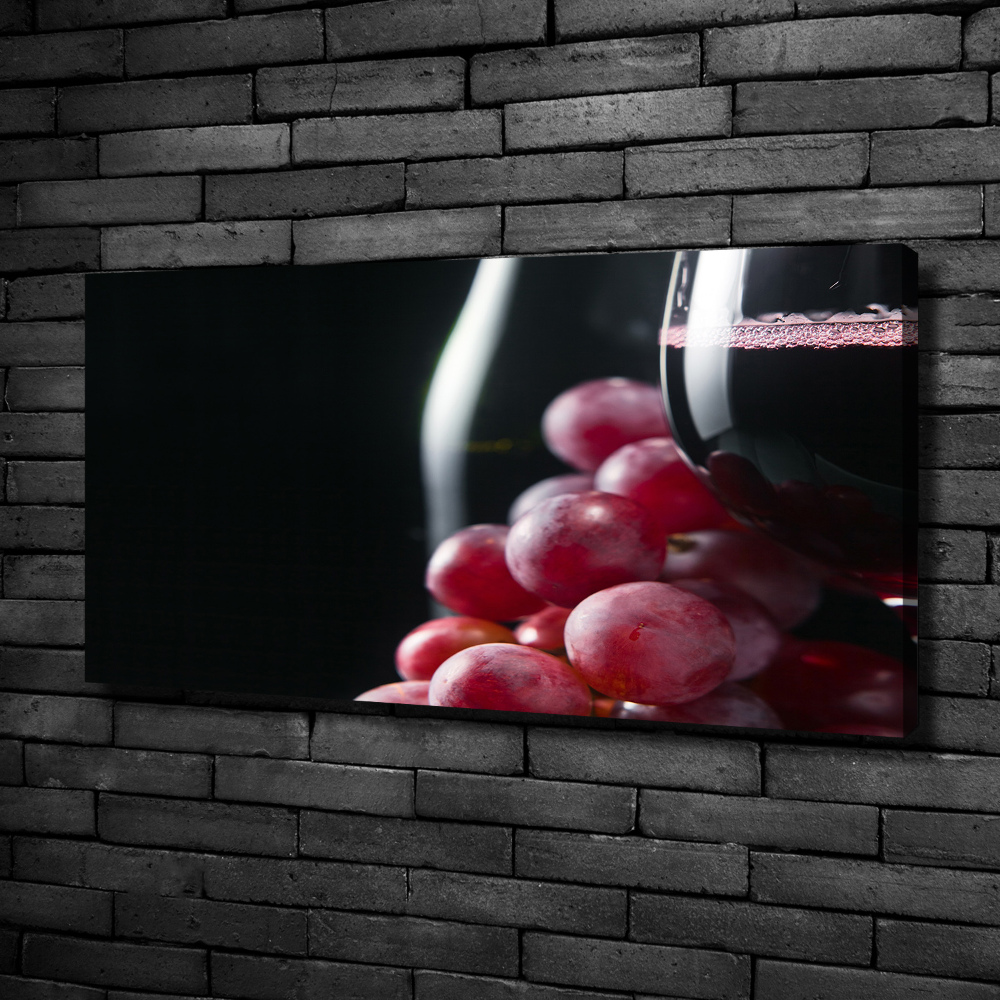 Tableau photo sur toile Raisins et vin