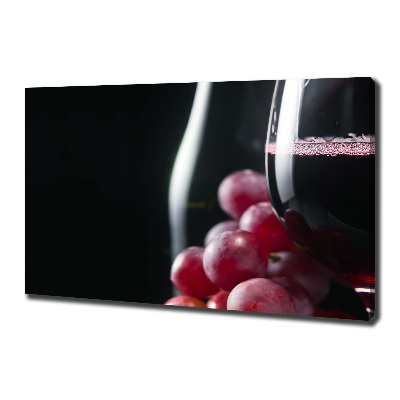 Tableau photo sur toile Raisins et vin