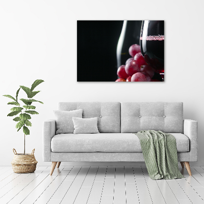 Tableau photo sur toile Raisins et vin