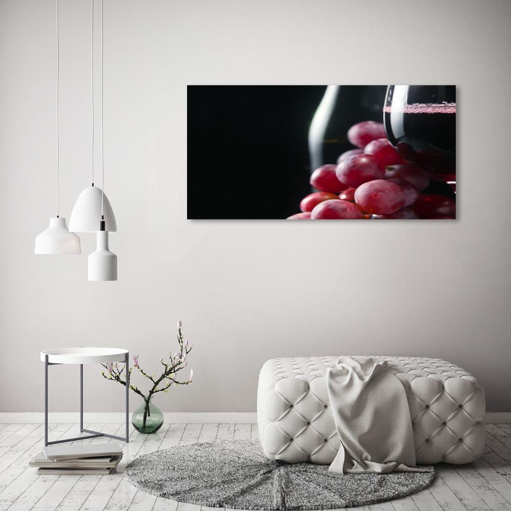 Tableau photo sur toile Raisins et vin