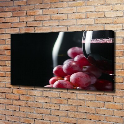 Tableau photo sur toile Raisins et vin