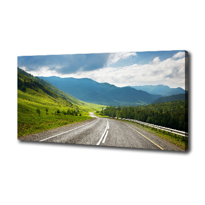 Tableau photo sur toile Une route dans les montagnes