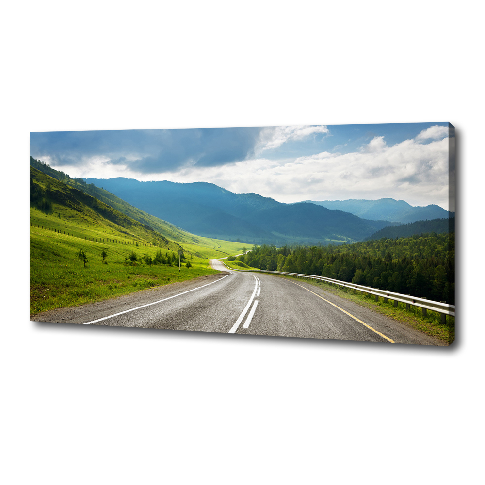 Tableau photo sur toile Une route dans les montagnes