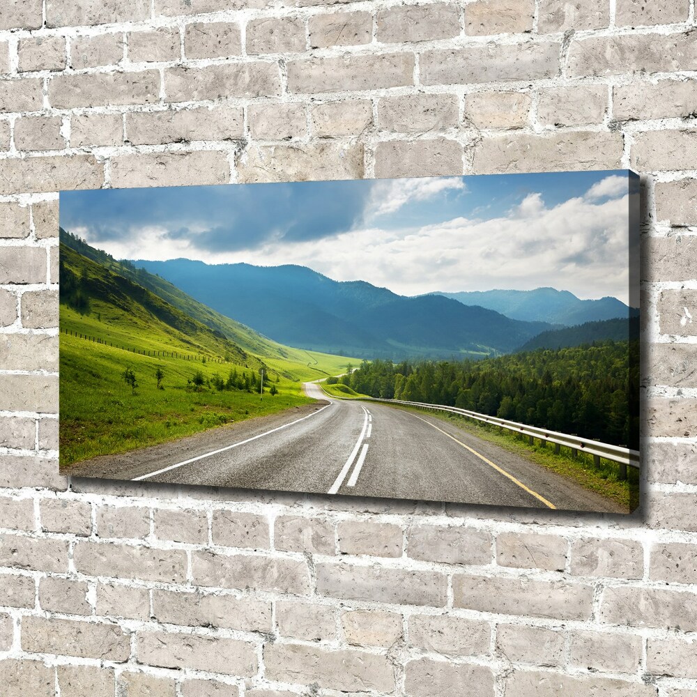 Tableau photo sur toile Une route dans les montagnes