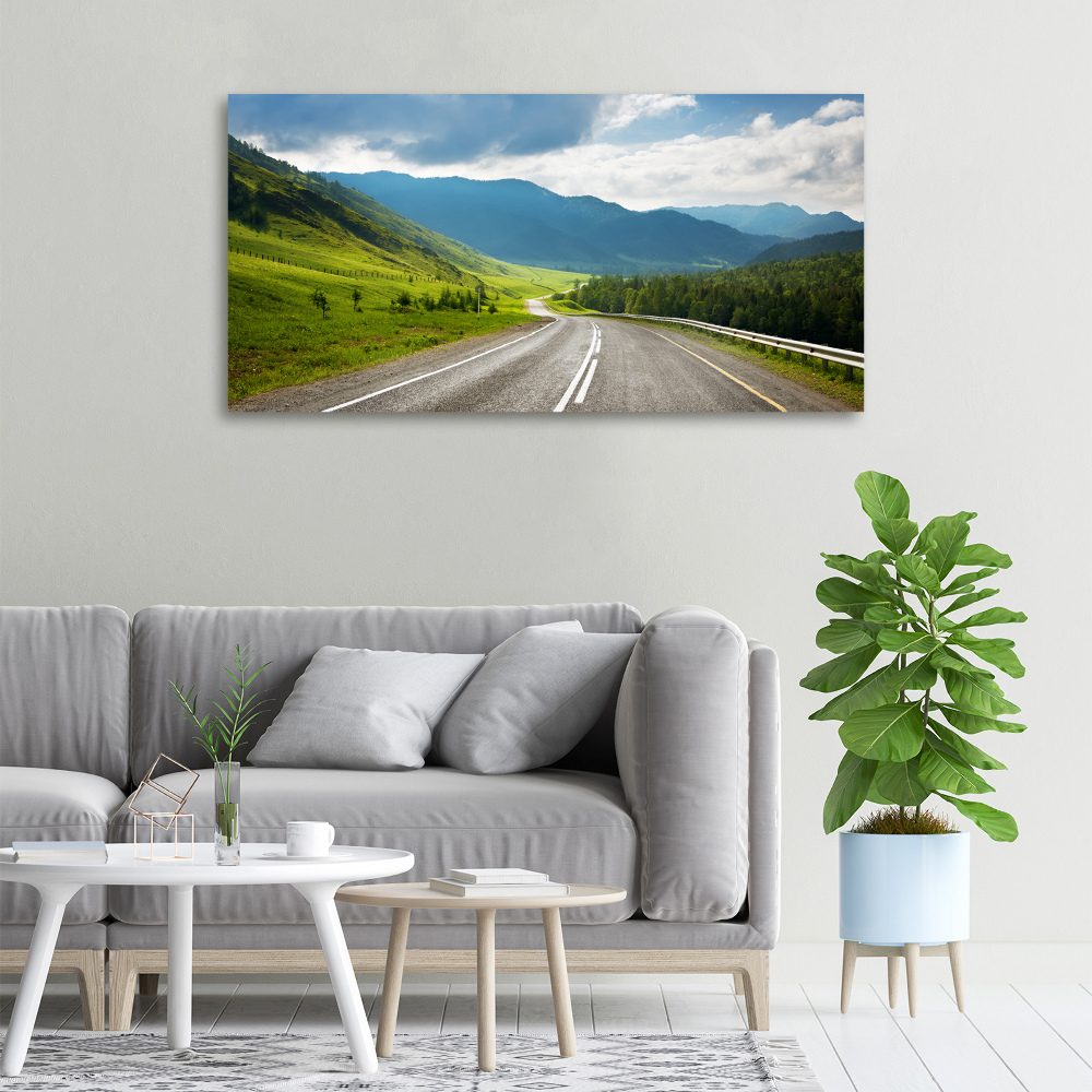 Tableau photo sur toile Une route dans les montagnes