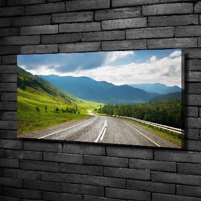 Tableau photo sur toile Une route dans les montagnes