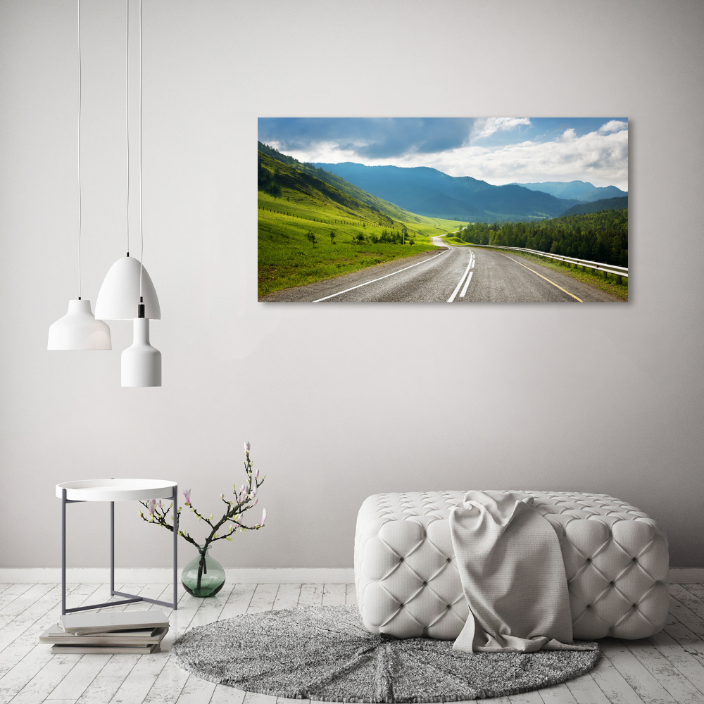 Tableau photo sur toile Une route dans les montagnes